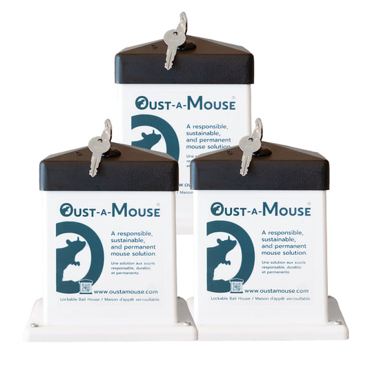PACKAGE of 3 Oust-A-Mouse® Bait House