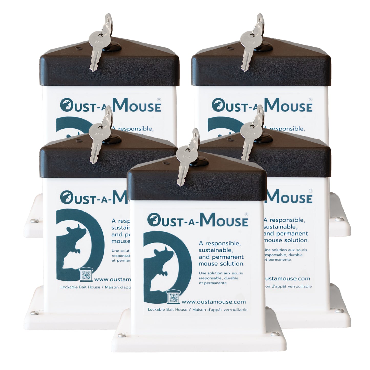 PACKAGE of 5 Oust-A-Mouse® Bait House